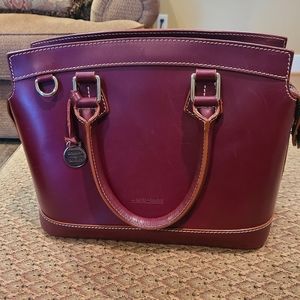 All Leather BURGUNDY Dooney and Bourke